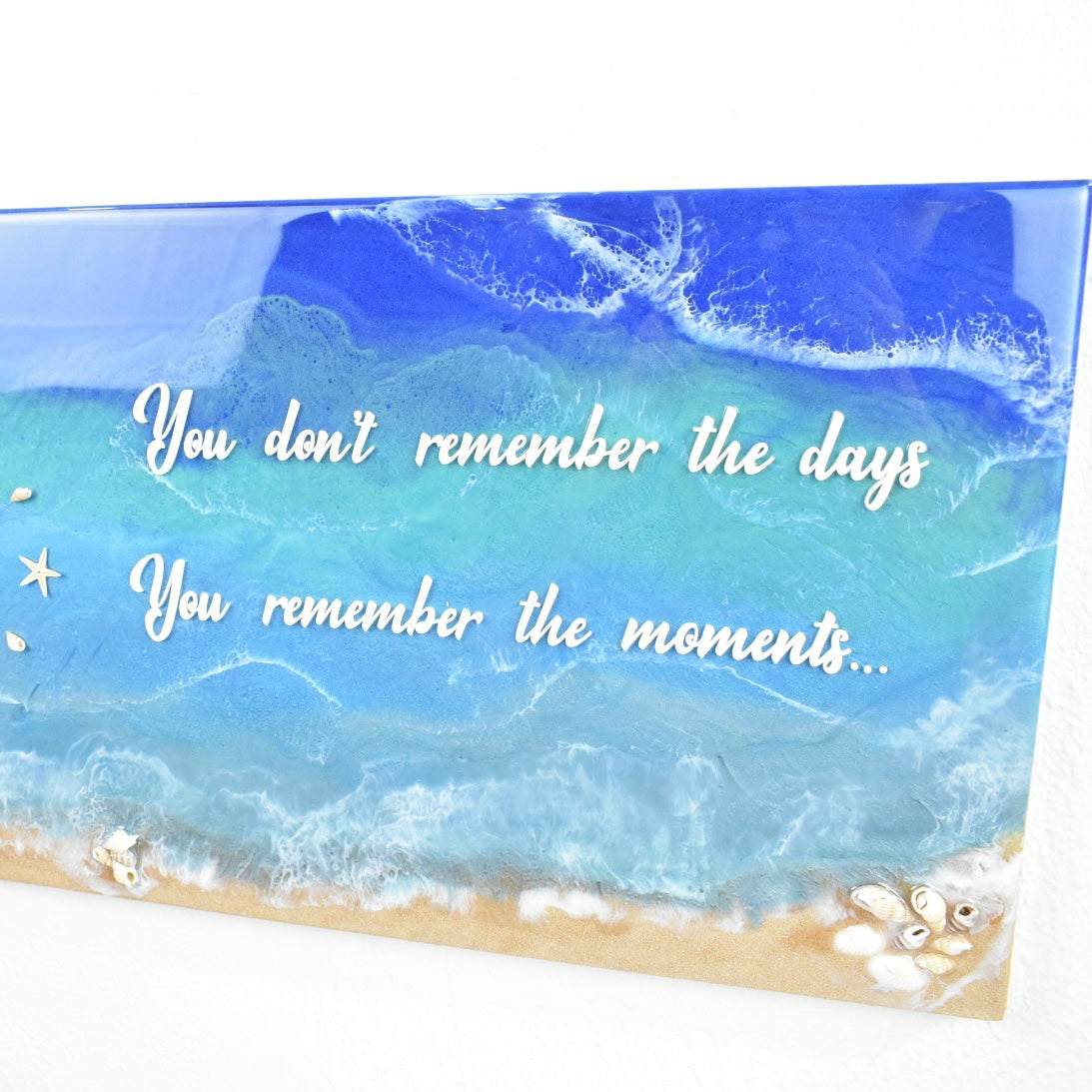 Beach Art Reloj de Pared