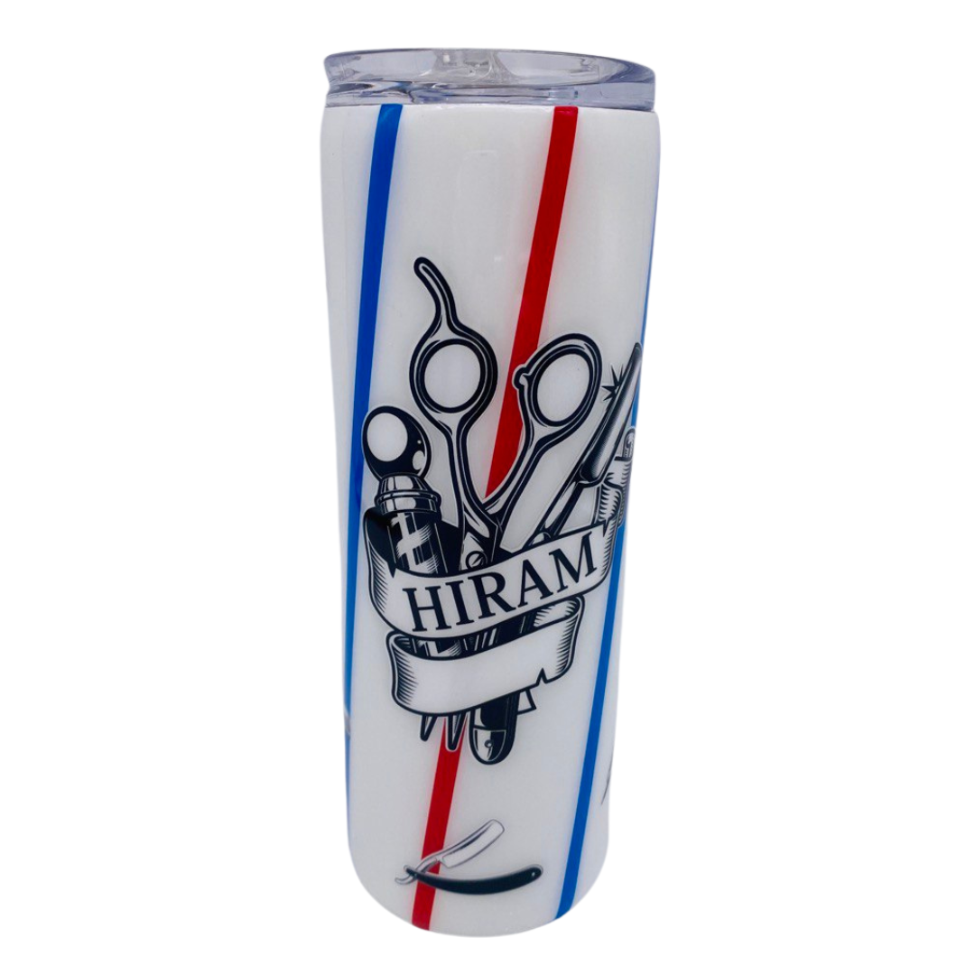 Straight Skinny Tumbler W/Sliding Lid & Straw. 15, 20 & 30oz