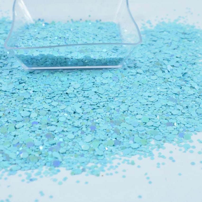 Glitter Chunky Sky Blue
