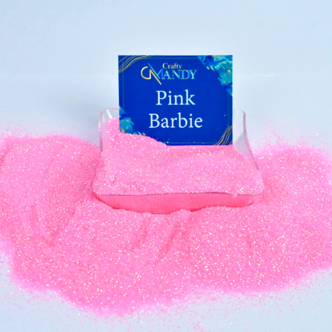 BARBIE PINK Fine Glitter Fabric Sheet – Craftyrific