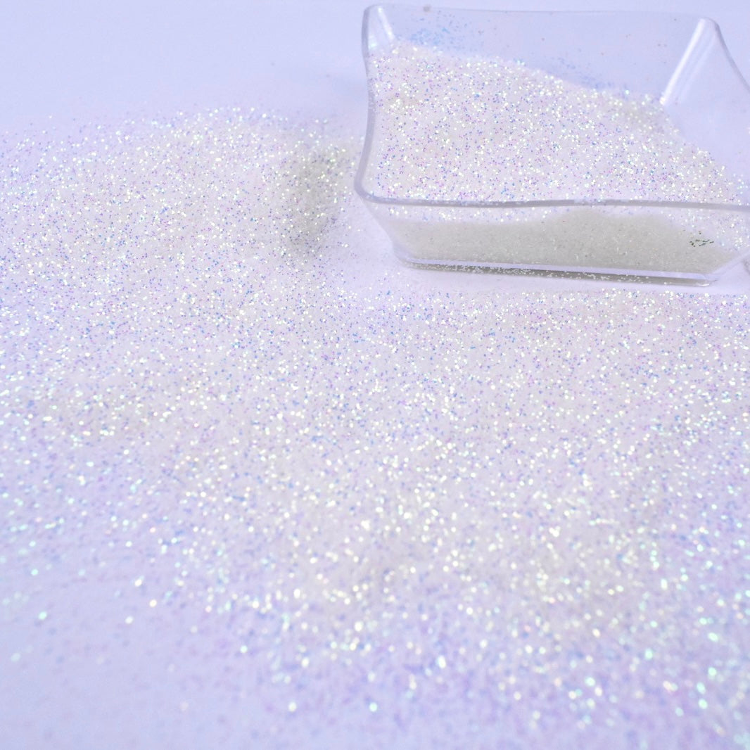 UV Glitter White-Peach