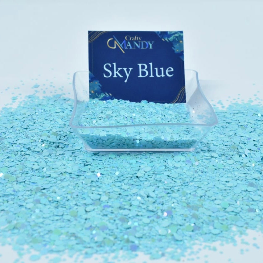 Glitter Chunky Sky Blue