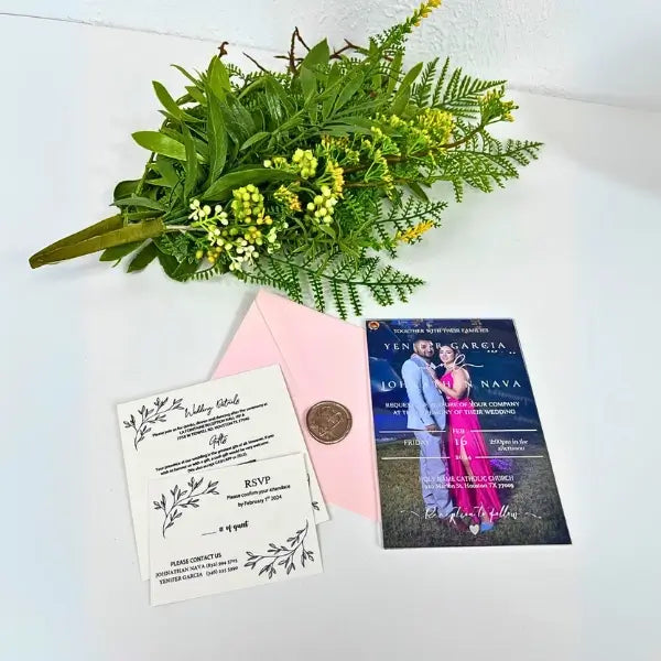 Invitación de Boda en Acrílico Personalizada