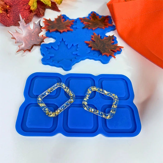 Set de Moldes de Silicón – Hojas de Maple + Hebillas Rectangulares