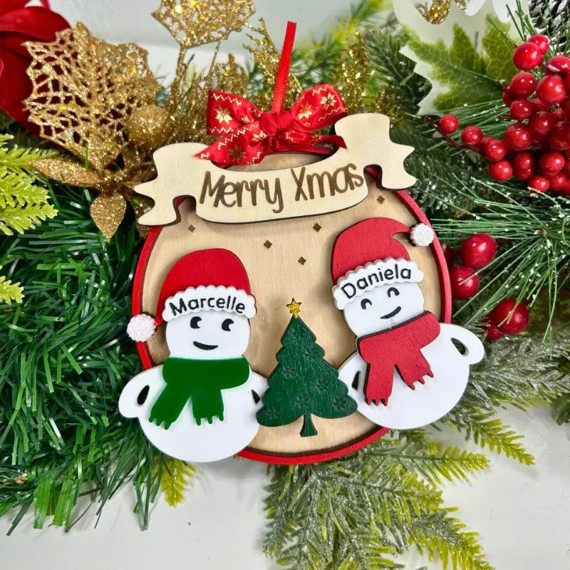 Ornaments Personalizado Merry Xmas