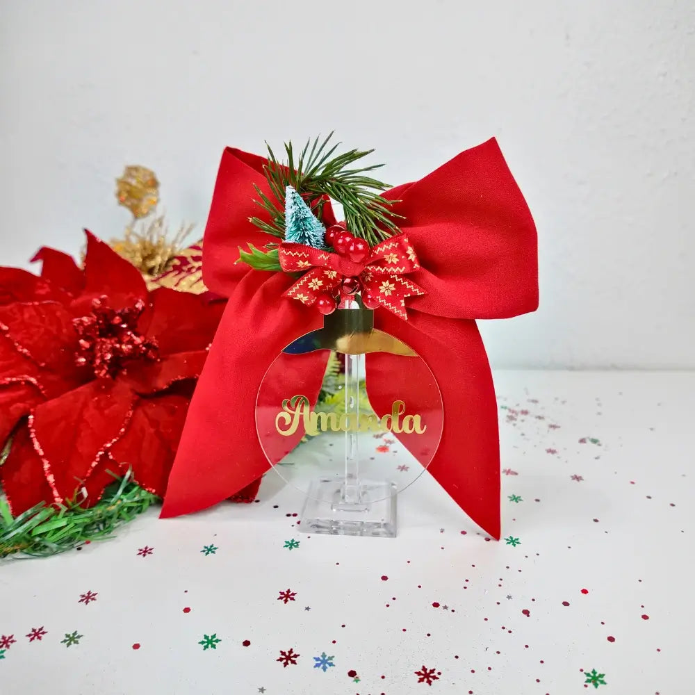 Ornament Personalizado con Lazo Grande