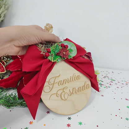 Ornament Familiar Personalizado en Madera