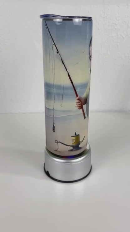 Straight Skinny Tumbler with Custom Caricature. 15 &amp; 20oz