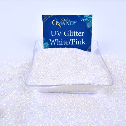 UV Glitter White-Pink