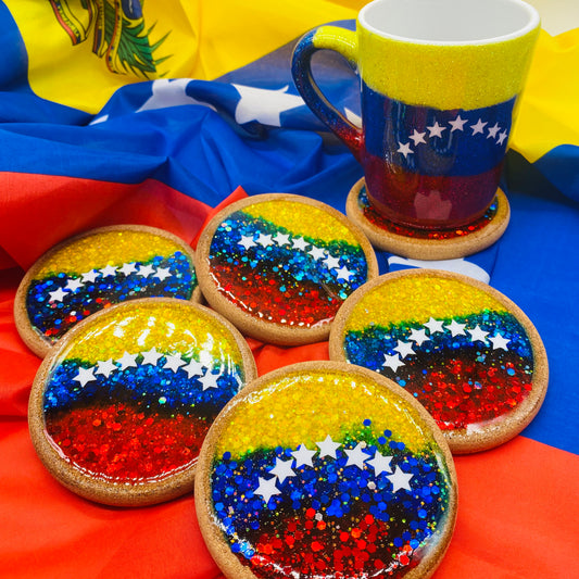 Venezuela Resin Coaster and Mug Ceramic