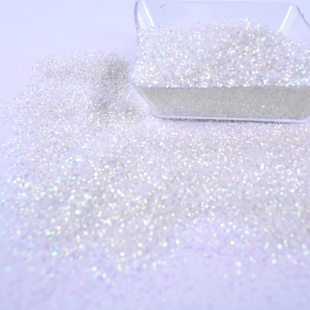 UV Glitter White-Purple