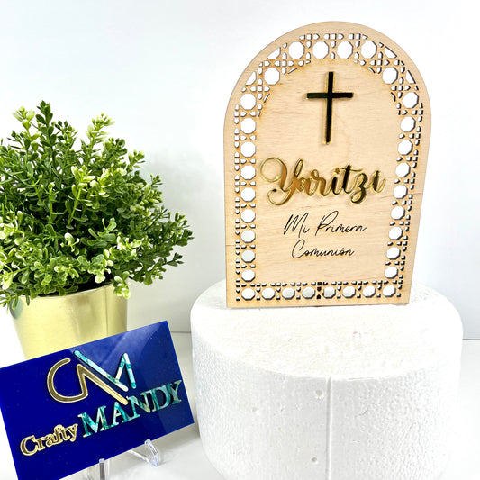 Custom Wooden Cake Topper